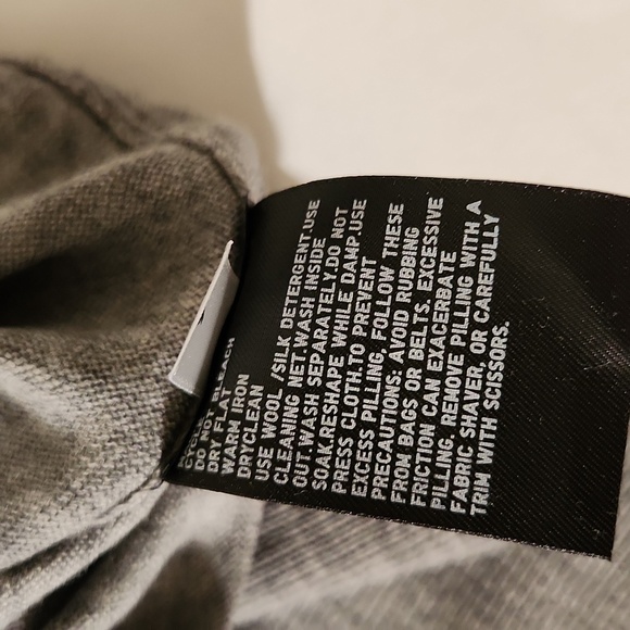 Uniqlo Sweater Mock Neck Merino Wool Grey XL Lightweight Knit Long Sleeve Preppy - Picture 12 of 13